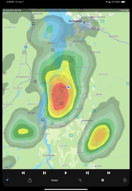 Bad Weather off Lake Champlain