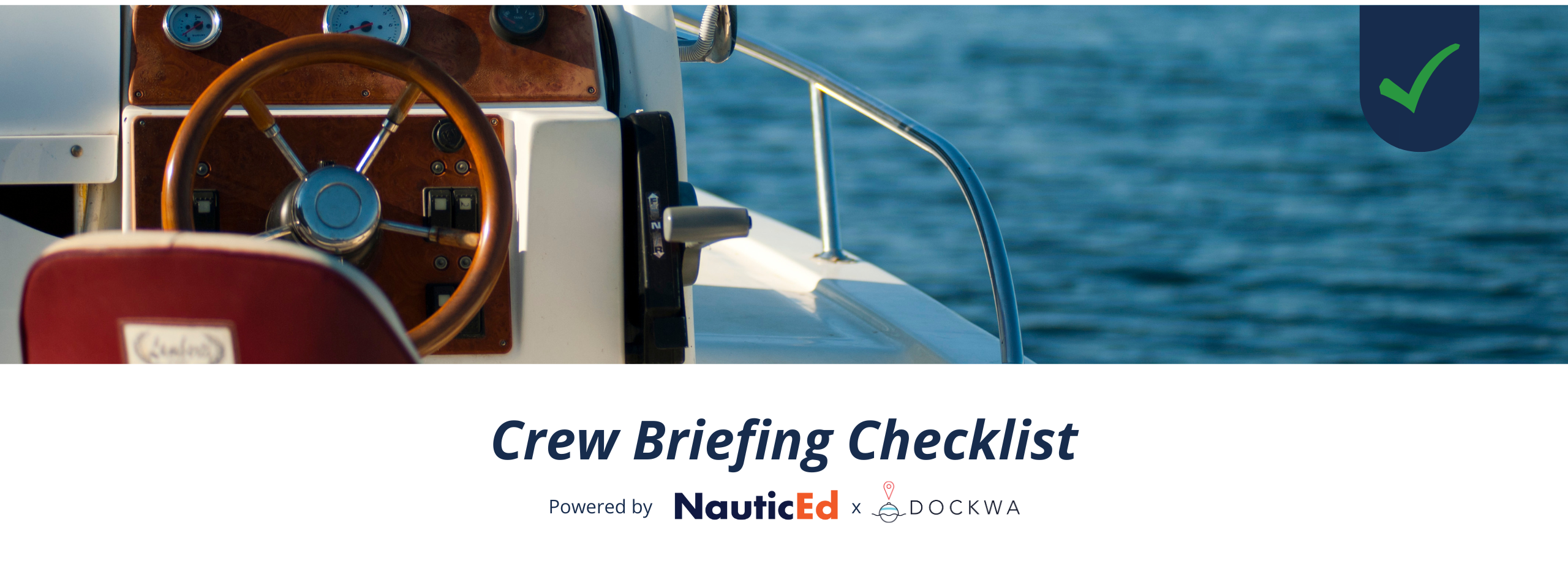 How to brief your crew on a boat