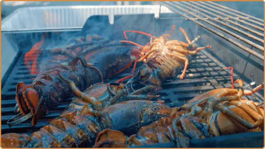 Grilling Lobsters