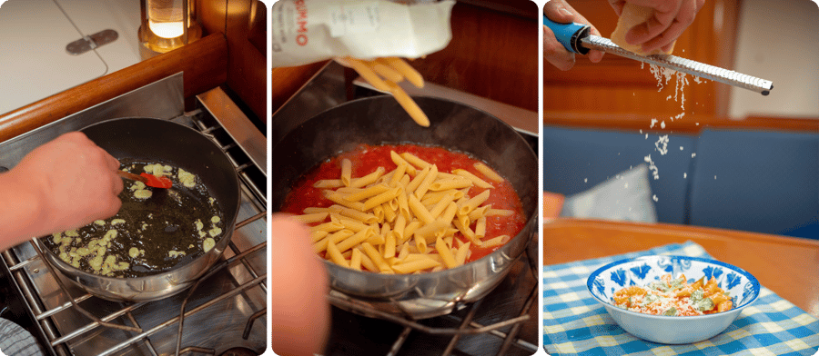 Boat meals: Galley Pasta