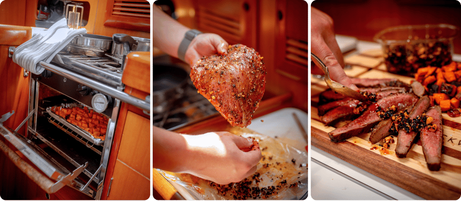 Tips for cooking aboard a boat