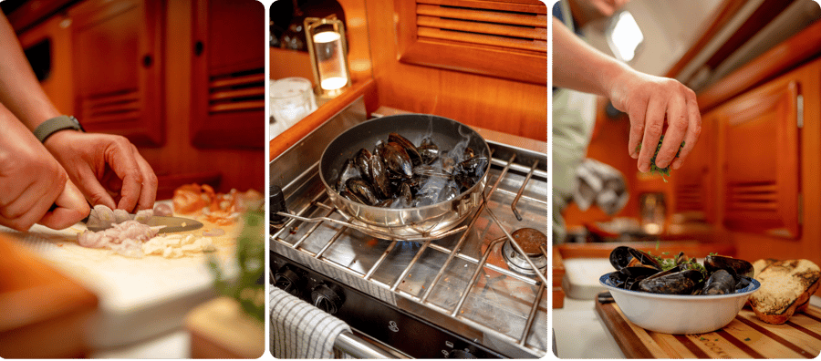 How to cook mussels in one pot