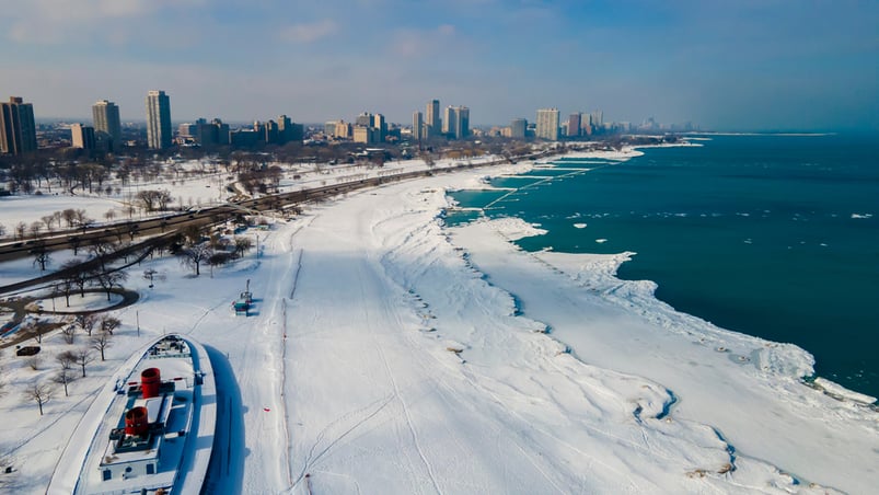 Winter Lake Michigan