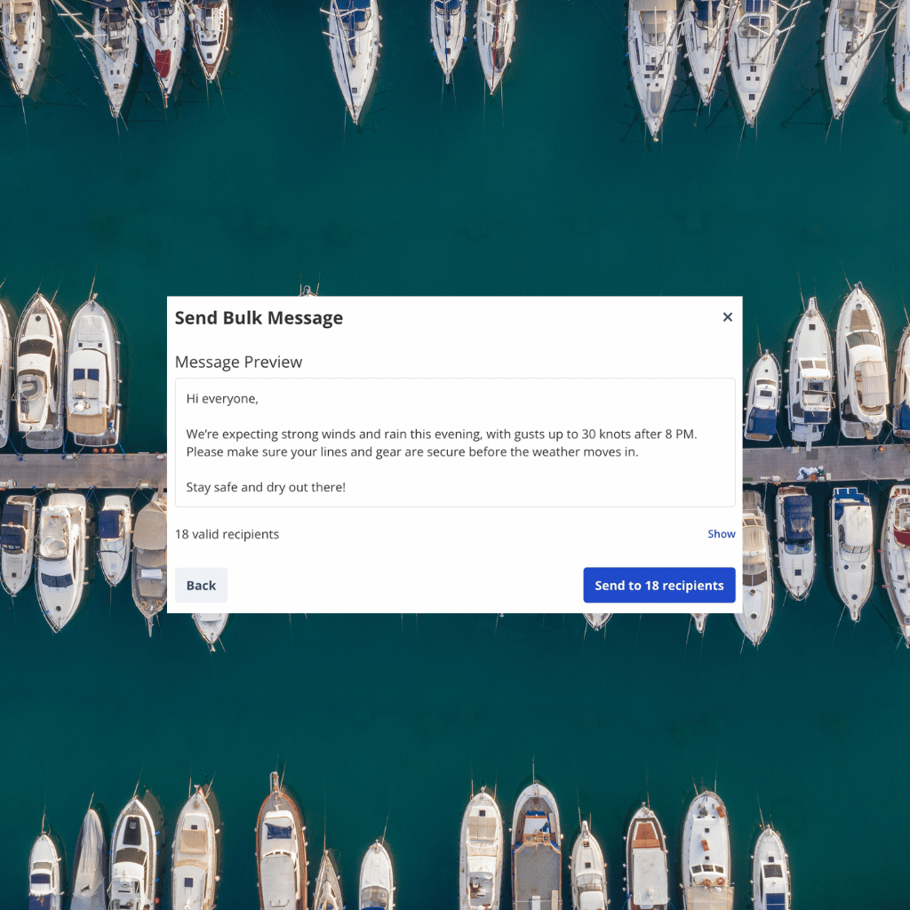 bulk message to boaters